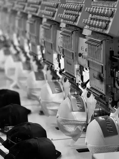 Apparel Boss embroidery machine in-house production