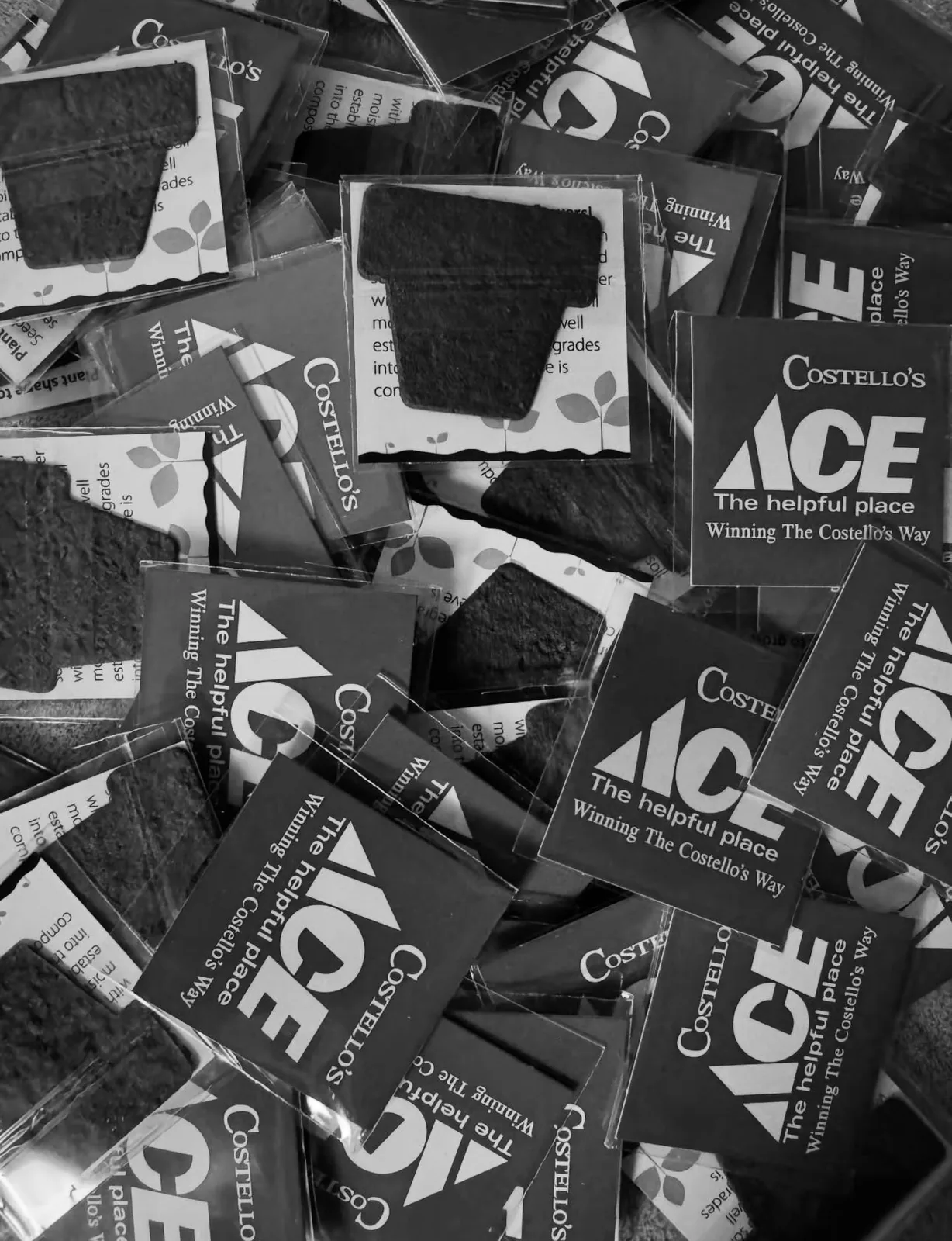ACE branded seed packets - custom promotional products